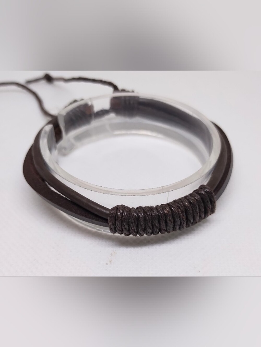 Men's‎ Bracelet Leather Layered Brown Jewelry New G15